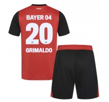 Bayer Leverkusen Alejandro Grimaldo #20 Koszulka Podstawowa dzieci 2024-25 Krótki Rękaw (+ krótkie spodenki)